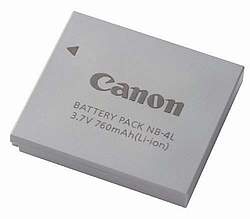 Аккумулятор DC Canon 3,7V 760mAh Li-Ion NB-4L - O